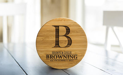 Personalized Solid Bamboo Trivets - 1 Trivet