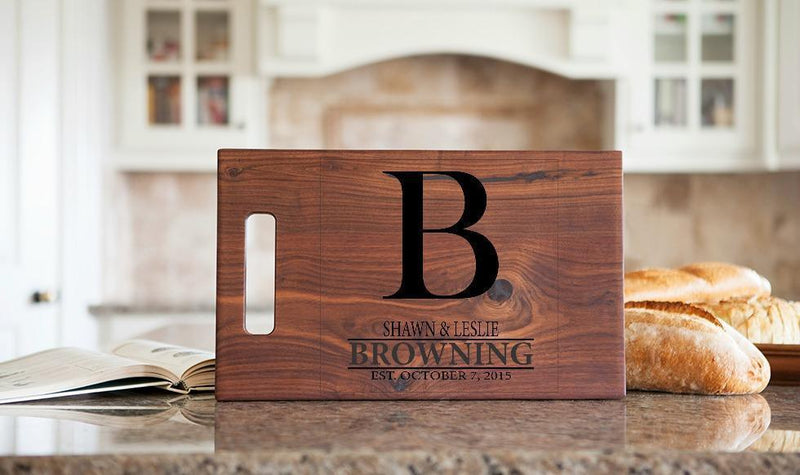 Preferred Rate - Personalized 11x17 Walnut Cutting Board