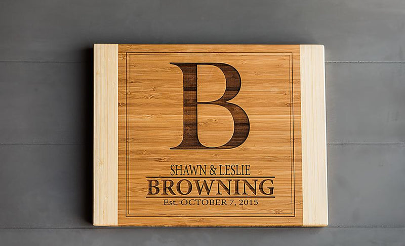 Personalized Bamboo Cutting Board 11x14 – 11 Styles!
