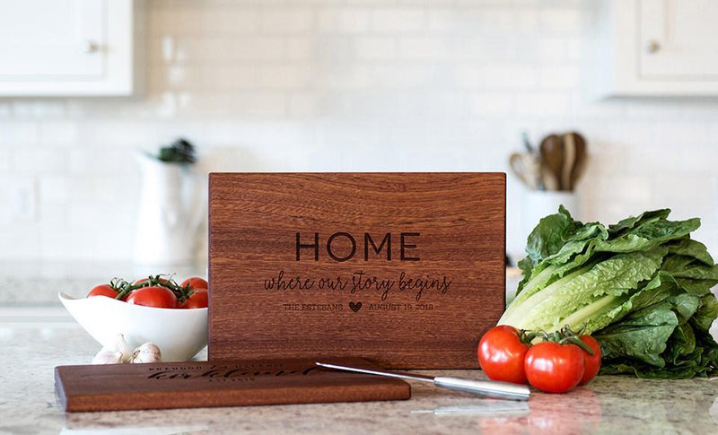 Corporate Gift Item - Beautiful Large Mahogany Cutting Board - Modern Collection