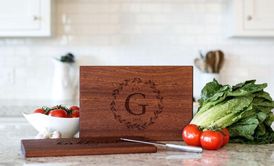 Corporate Gift Item - Beautiful Large Mahogany Cutting Board - Modern Collection