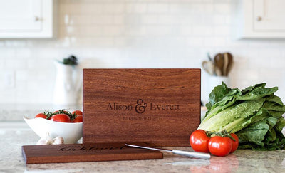 Corporate Gift Item - Beautiful Large Mahogany Cutting Board - Modern Collection