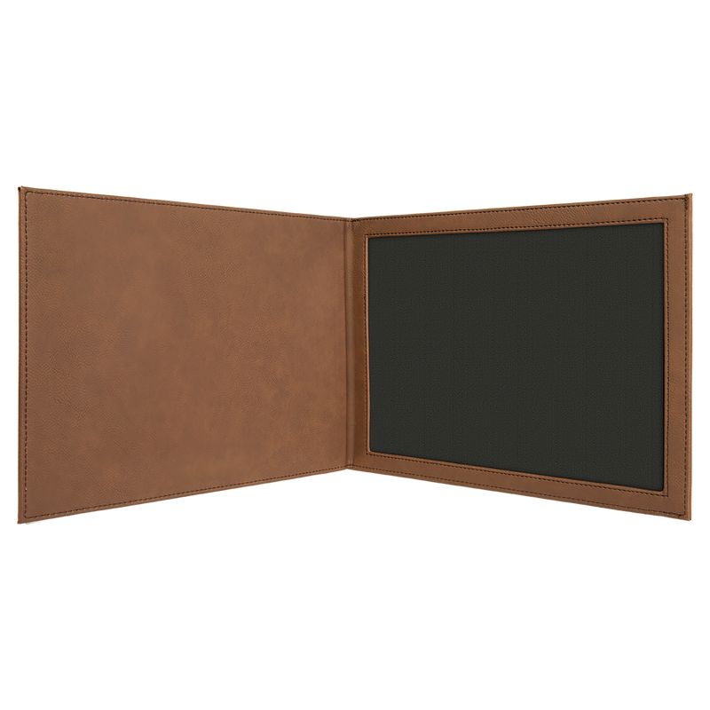9” x 12” Personalized Certificate Holder - Dark Brown - - JDS