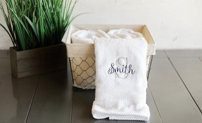 Corporate Home Accessory - Personalized Luxury Hand Towels