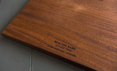 Realty World Personalized Beautiful Large Mahogany Cutting  Board