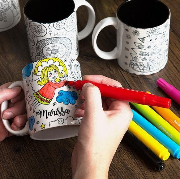 Personalized Christmas Coloring Mug