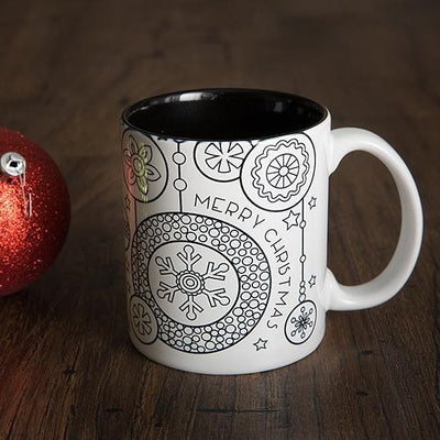 Personalized Christmas Coloring Mug