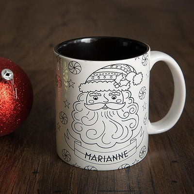 Personalized Christmas Coloring Mug