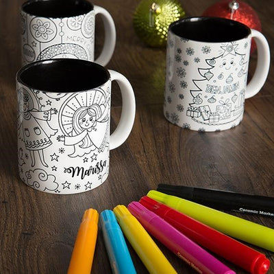 Personalized Christmas Coloring Mug