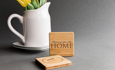 Personalized Thick Bamboo Coaster (sold individually)