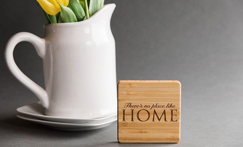 Personalized Thick Bamboo Coaster (sold individually)