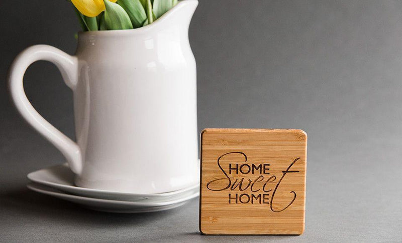 Personalized Thick Bamboo Coaster (sold individually)