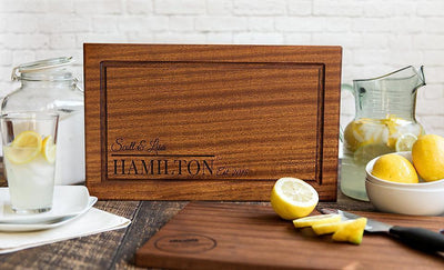 Academy Mortgage Personalized Large Mahogany Cutting Board-FREE SHIP