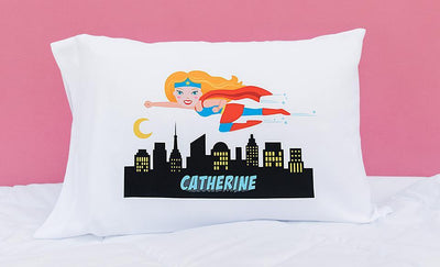 Personalized Girl Superhero Pillowcases