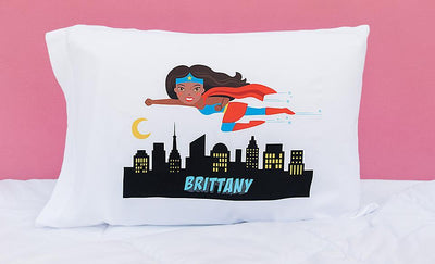 Personalized Girl Superhero Pillowcases