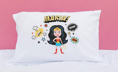 Personalized Girl Superhero Pillowcases