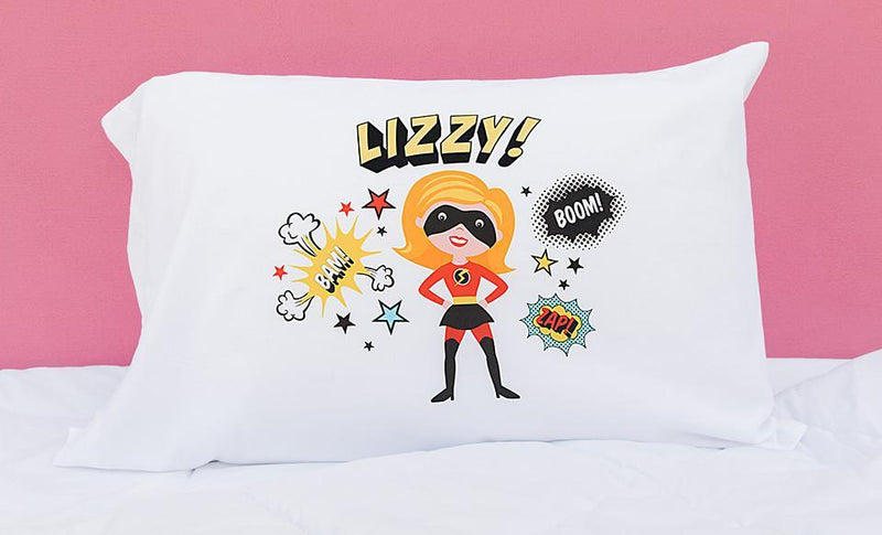 Personalized Girl Superhero Pillowcases