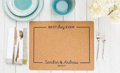 Personalized Cork Placemats