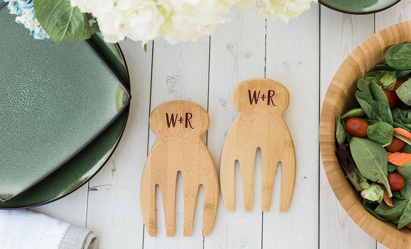 Pivot - Personalized Salad Hands with Wooden Bowl