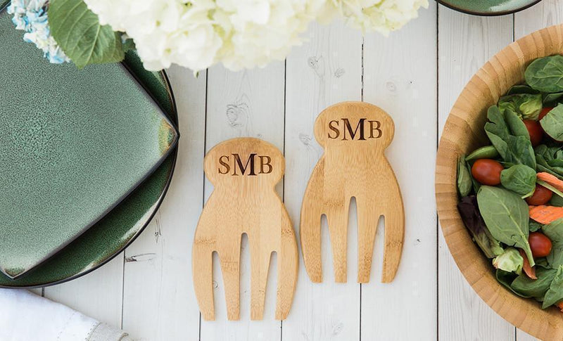 Pivot - Personalized Salad Hands with Wooden Bowl