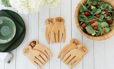 Madison - Salad Hands with Wooden Bowl combo