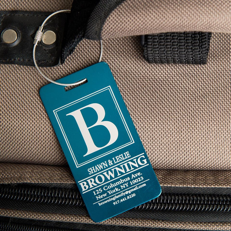 Personalized Aluminum Luggage Tags