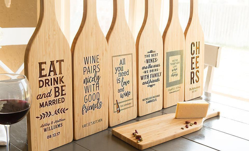 South Pacific - Wine Bottle Shaped Cutting Boards