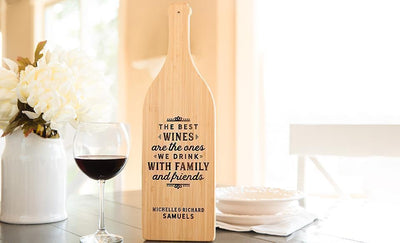 Caliber Home Loans - Wine Bottle Shaped Cutting Boards