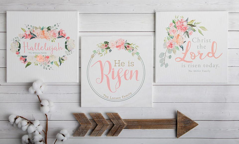 Personalized Easter Square Canvases (12x12)