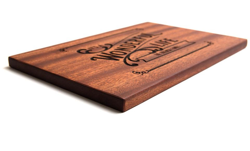 Personalized 10x15 Christmas Mahogany Cutting Boards