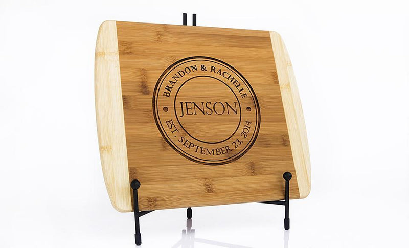 Personalized Bamboo Cutting Board 11x14 (Rounded Edge) – 12 Designs