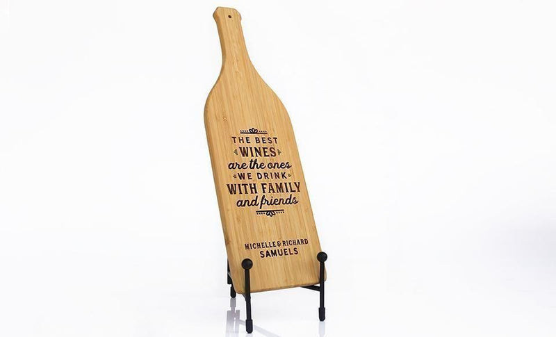 Caliber Home Loans - Wine Bottle Shaped Cutting Boards