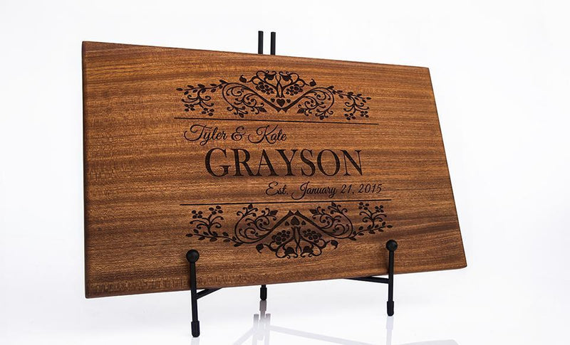 First Colony Mortgage Personalized Beautiful 11x17 Mahogany Boards