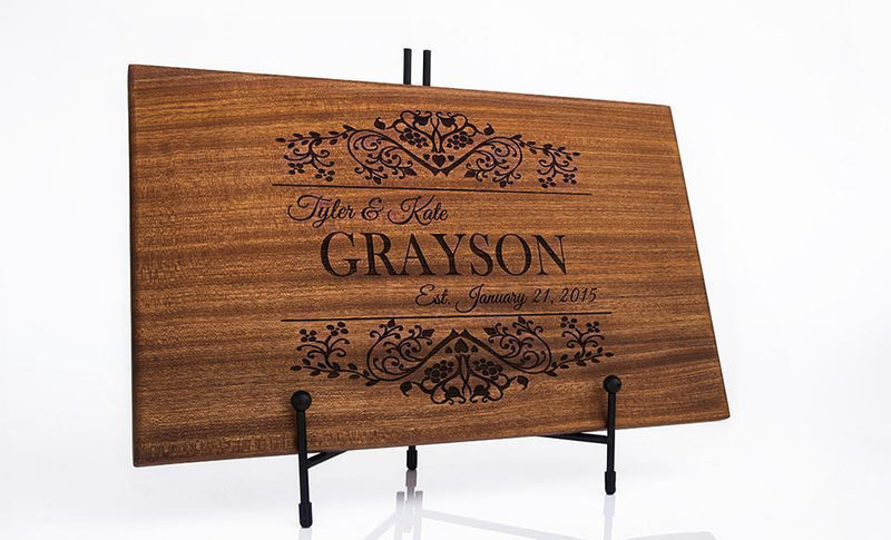 CMG Financial - Personalized Beautiful Large 11x17 Mahogany Boards