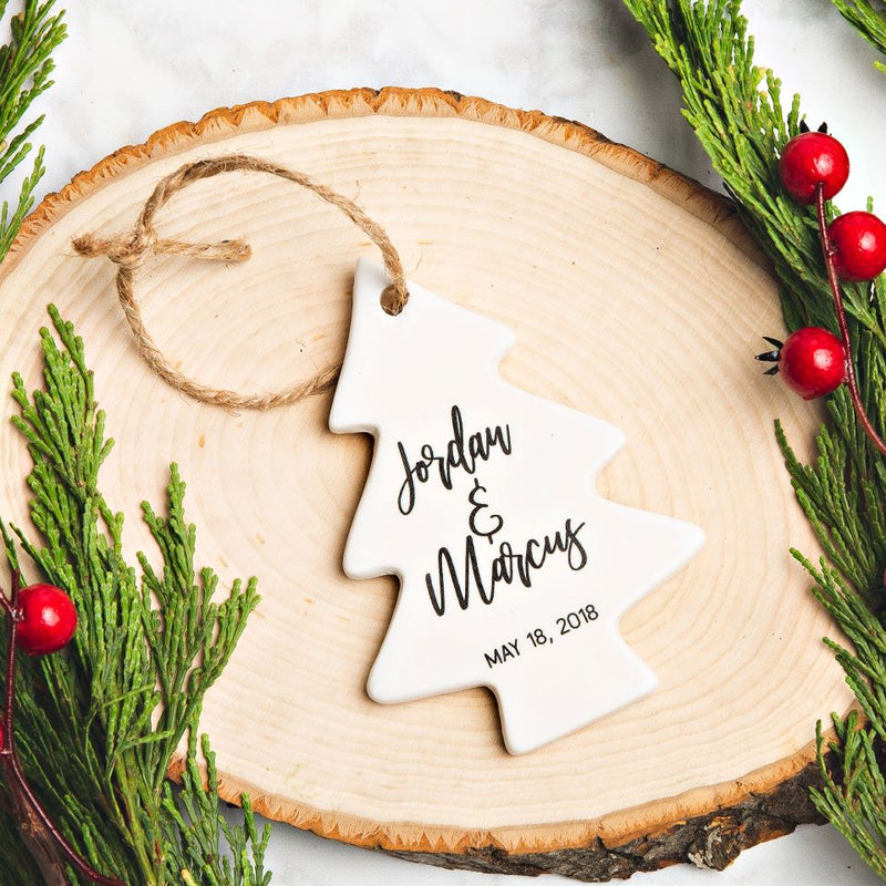 Personalized Porcelain Christmas Ornaments