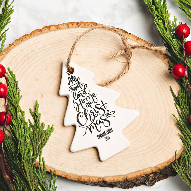 Personalized Porcelain Christmas Ornaments