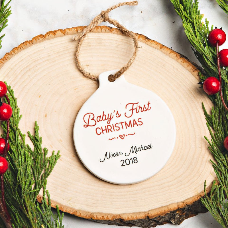 Personalized Porcelain Christmas Ornaments