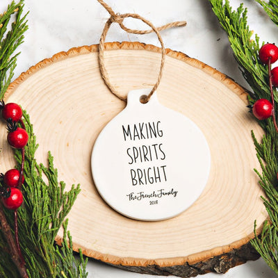 Personalized Porcelain Christmas Ornaments