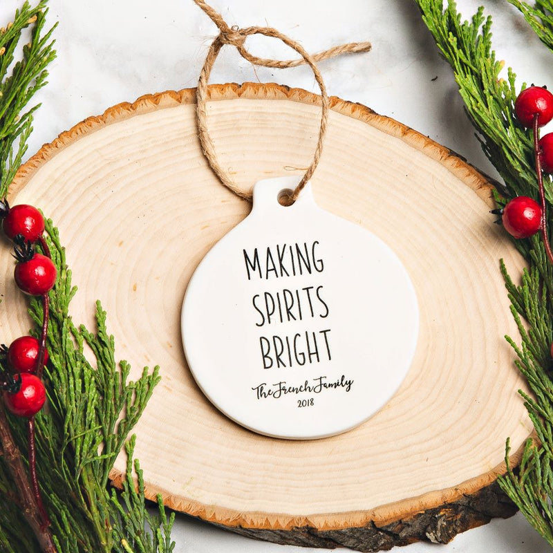 Personalized Porcelain Christmas Ornaments