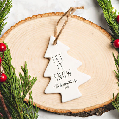 Personalized Porcelain Christmas Ornaments