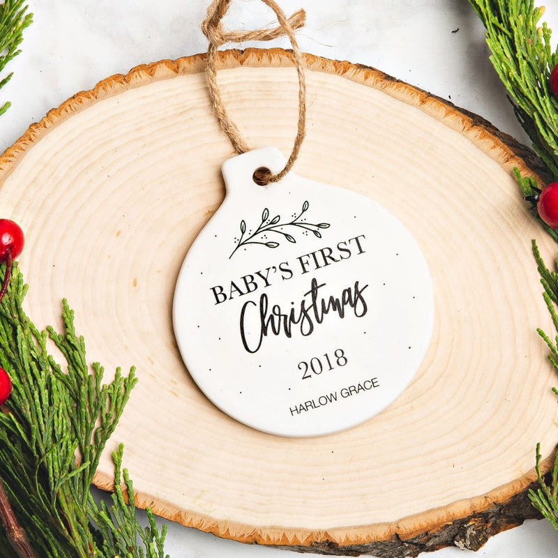 Personalized Porcelain Christmas Ornaments