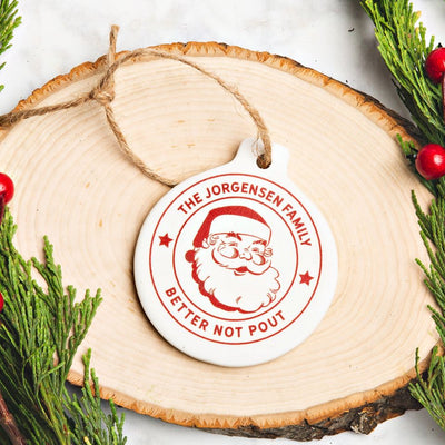 Personalized Porcelain Christmas Ornaments