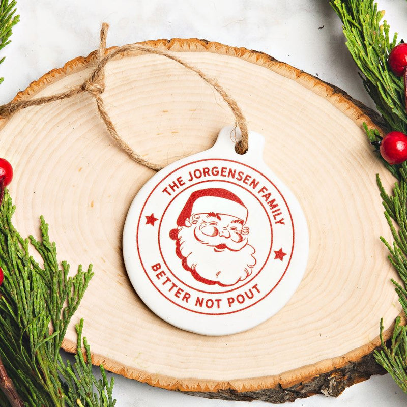 Personalized Porcelain Christmas Ornaments