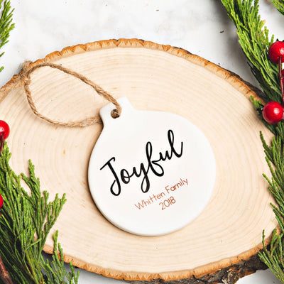 Personalized Porcelain Christmas Ornaments