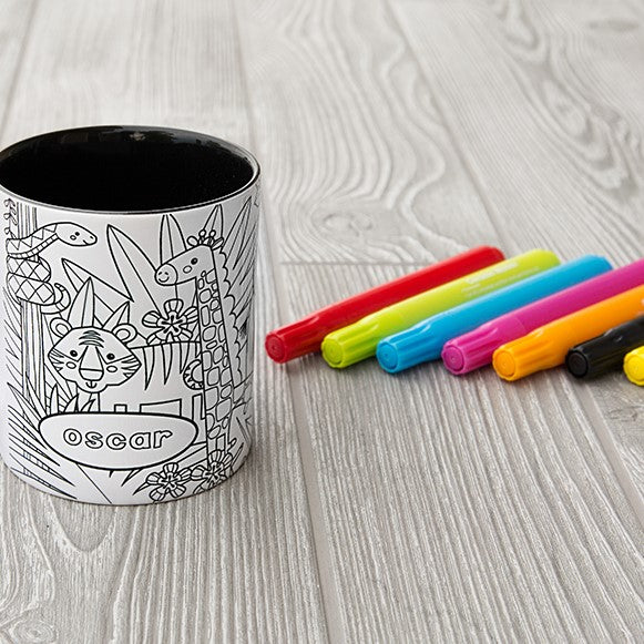 Personalized Coloring Mugs (Markers included)