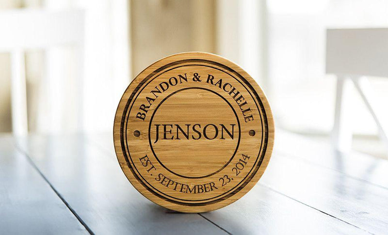 Personalized Solid Bamboo Trivets - 1 Trivet