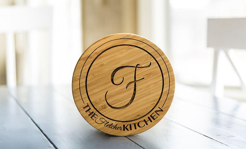 Personalized Solid Bamboo Trivets - 1 Trivet