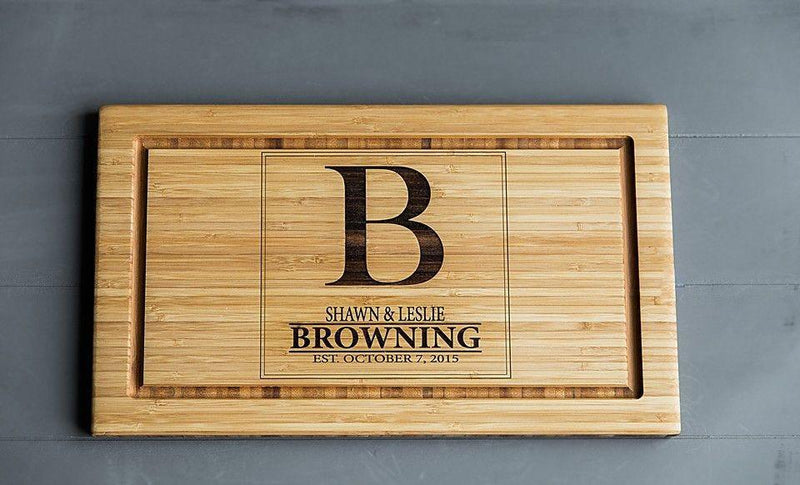 Personalized Cutting Board 11x17 Bamboo