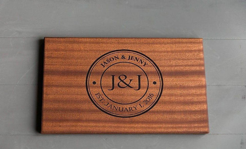 Academy Mortgage Personalized Large Mahogany Cutting Board-FREE SHIP