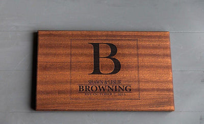First Colony Mortgage Personalized Beautiful 11x17 Mahogany Boards